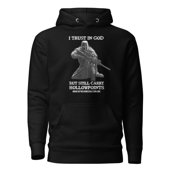 Soft – I Trust In God – Black Text – Unisex – Hoodie - Image 2