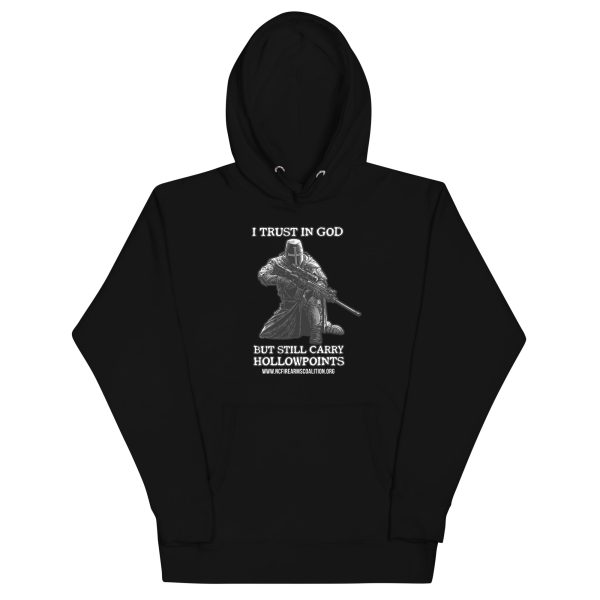 Soft – I Trust In God – Black Text – Unisex – Hoodie - Image 7