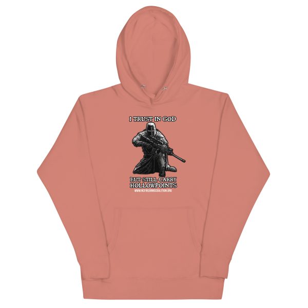 Soft – I Trust In God – Black Text – Unisex – Hoodie - Image 11