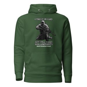 Soft – I Trust In God – Black Text – Unisex – Hoodie