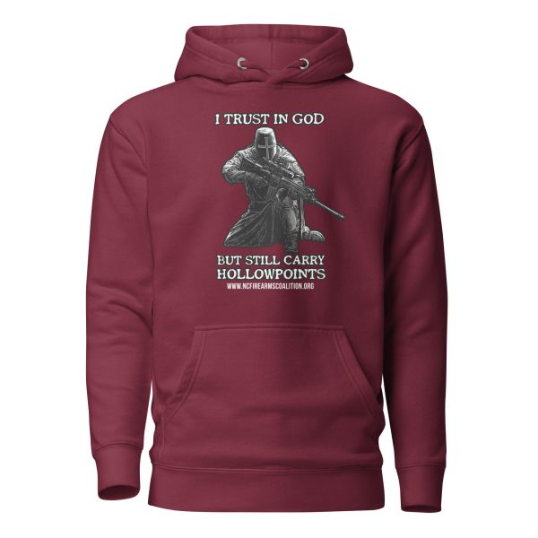 Soft – I Trust In God – Black Text – Unisex – Hoodie - Image 3