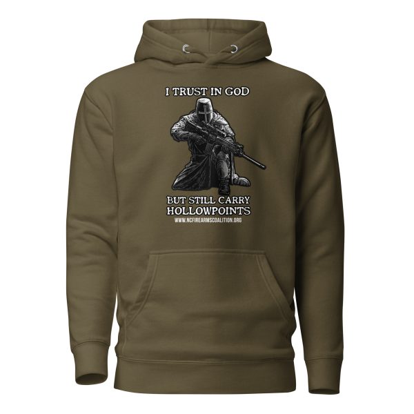 Soft – I Trust In God – Black Text – Unisex – Hoodie - Image 4