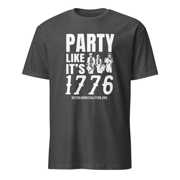 Supersoft – Short Sleeve – White Text – “Party Like It’s 1776” - Image 5