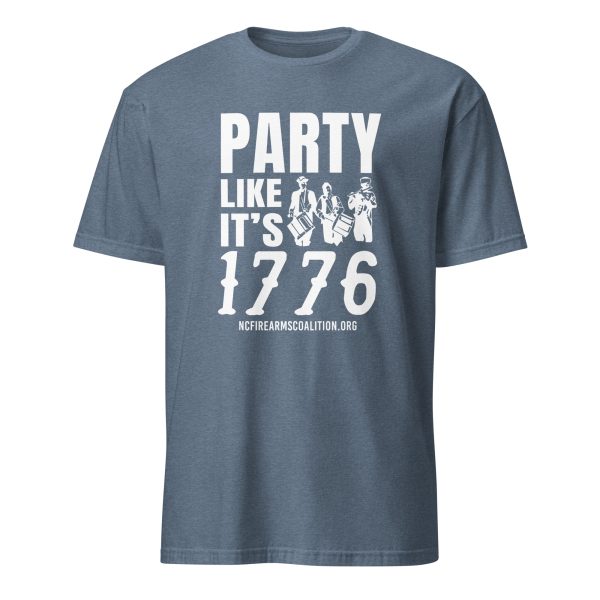 Supersoft – Short Sleeve – White Text – “Party Like It’s 1776” - Image 8
