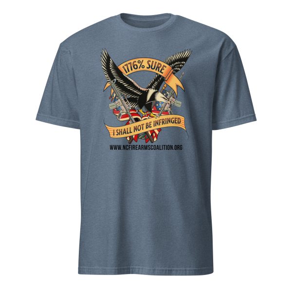 Supersoft – Short Sleeve – Unisex – Black Text – “I’m 1776% Sure” - Image 4