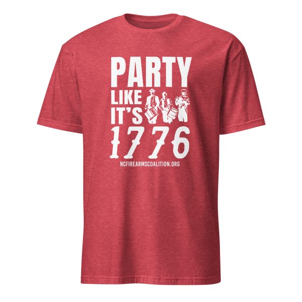 Supersoft – Short Sleeve – White Text – “Party Like It’s 1776” - Image 7