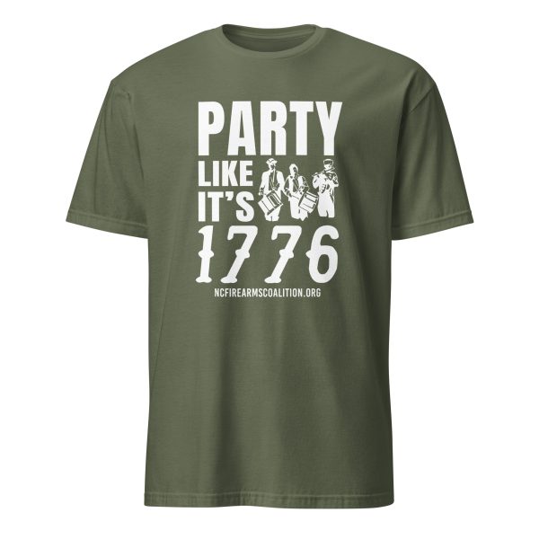 Supersoft – Short Sleeve – White Text – “Party Like It’s 1776” - Image 6
