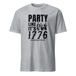 Supersoft – Short-Sleeve- Unisex – Dark Text – “Party Like It’s 1776”