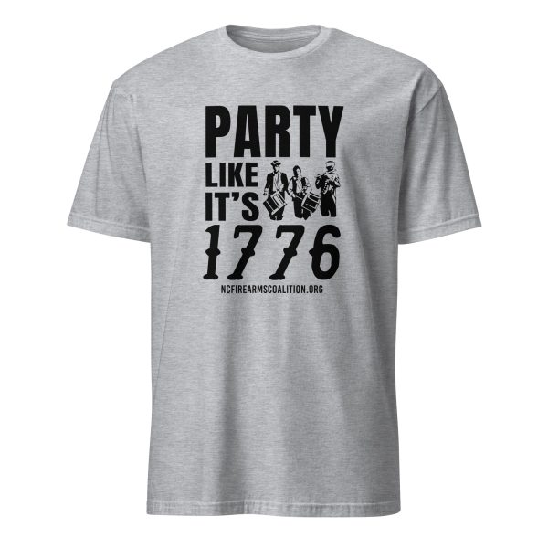 Supersoft – Short-Sleeve- Unisex – Dark Text – “Party Like It’s 1776”