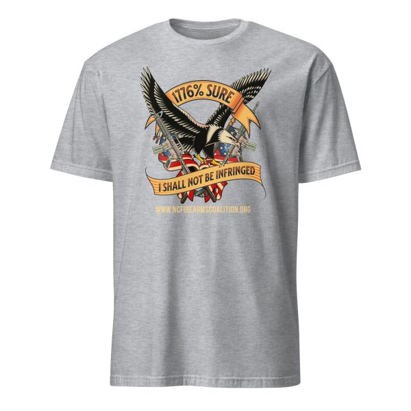 Supersoft – Short-Sleeve – Unisex – Gold Text -“I’m 1776% Sure” - Image 8