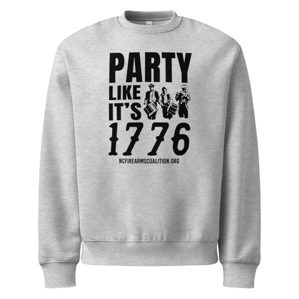 Party Like It's 1776 - Oversized heavyweight sweatshirt - Black Text