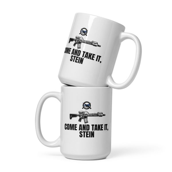 Come and Take It Stein - White glossy mug