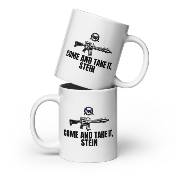 Come and Take It Stein - White glossy mug - Image 3