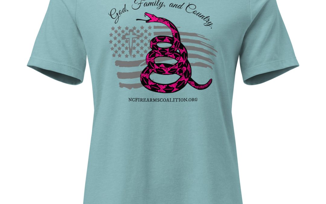 Supersoft – Short Sleeve – Women’s – Black Text – God, Family and Country