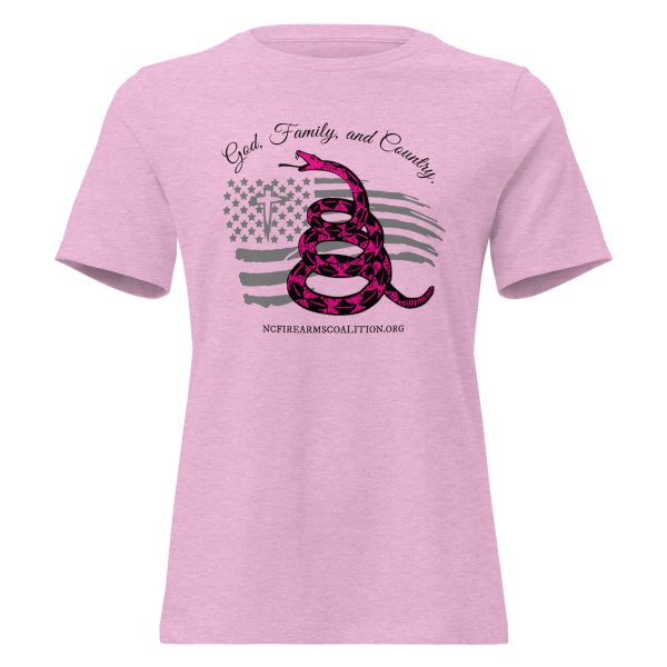 Supersoft – Short Sleeve – Women’s – Black Text – God, Family and Country - Image 5