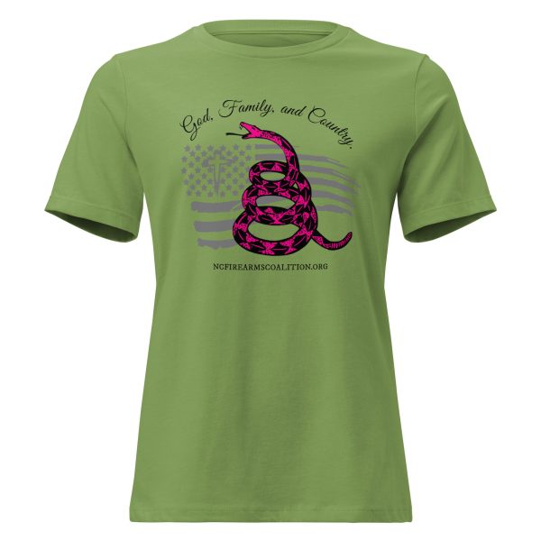 Supersoft – Short Sleeve – Women’s – Black Text – God, Family and Country - Image 3